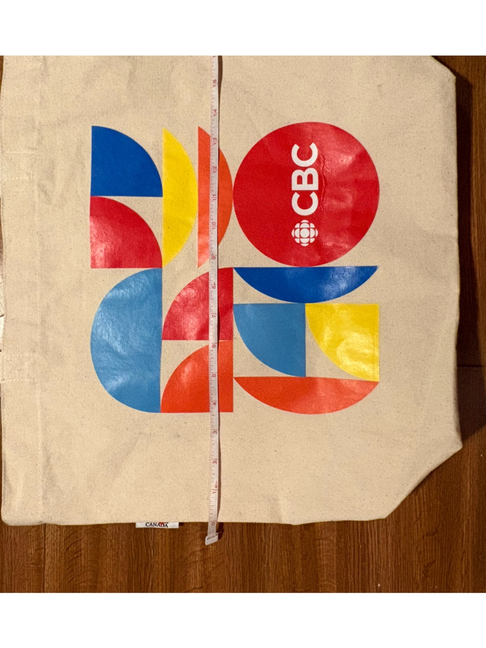 CBC Colorblock Logo Tote Bag - Red, Blue, Yellow 17 by 15 inches new - Picture 4 of 5